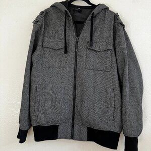 Y2K Cyber Goth Yago Brand Jesse Pinkman Baggy Grunge Skate Zip Hooded Jacket 2XL